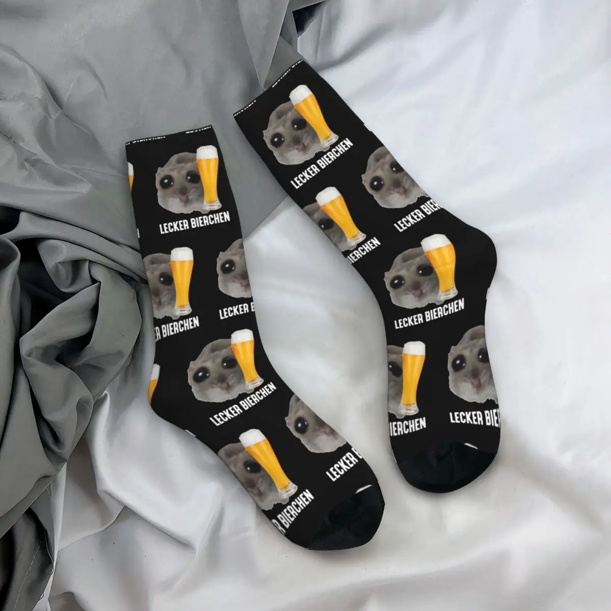 Tasty Beer Sad Hamster Meme Tornado Beer Fun Socks Merch For Men Women Cozy Socks Soft Wonderful Gifts