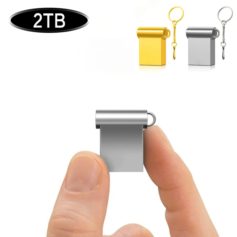 Mini unidad flash USB de alta velocidad, pendrive de 2TB, 2TB, disco U de metal, memo cel, palo usb 3,0, regalo, logotipo gratis, teléfono/coche