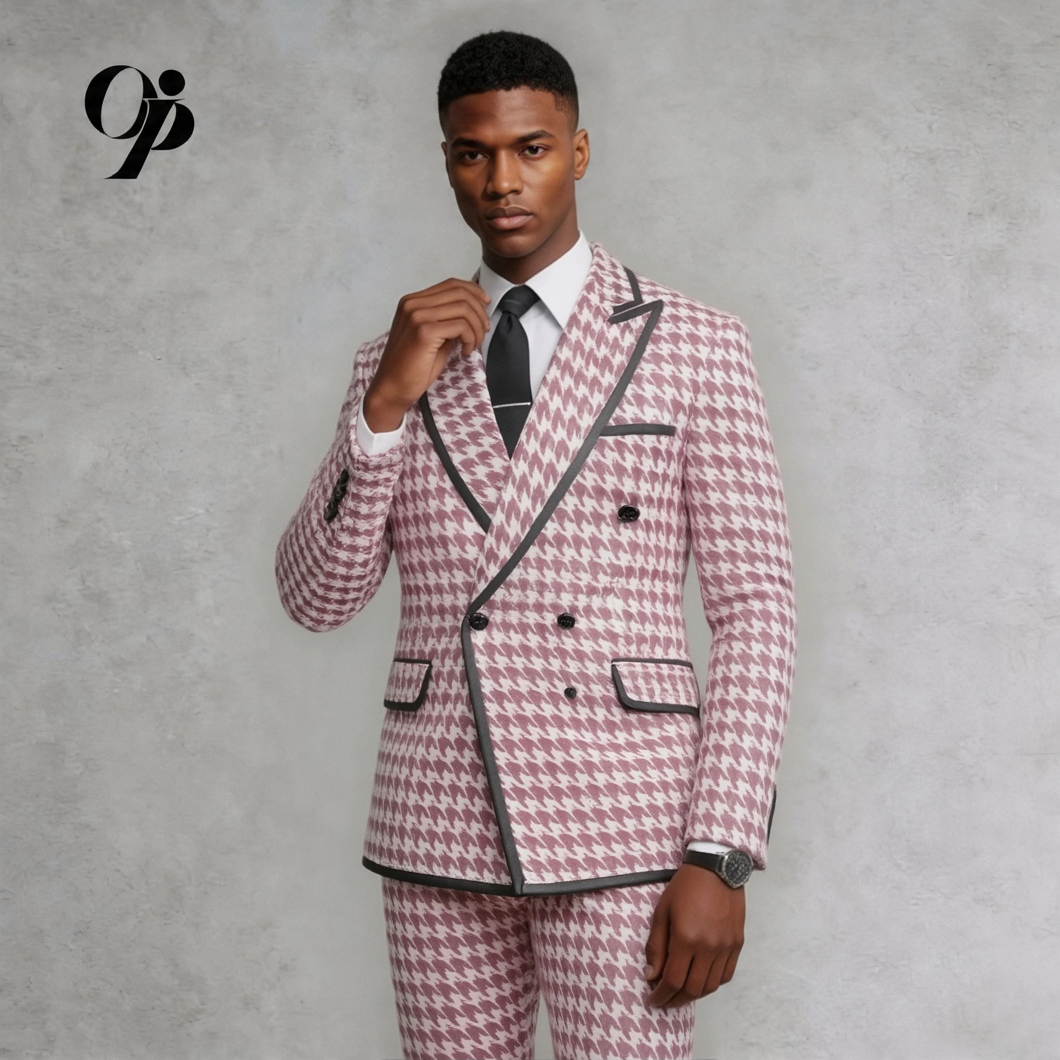 

Tailored Mens Three Piece Suit Slim Fit Wedding Tuxedo Set Formal Blazer Vest and Pants for Groomsmen Business Suits Custom Made