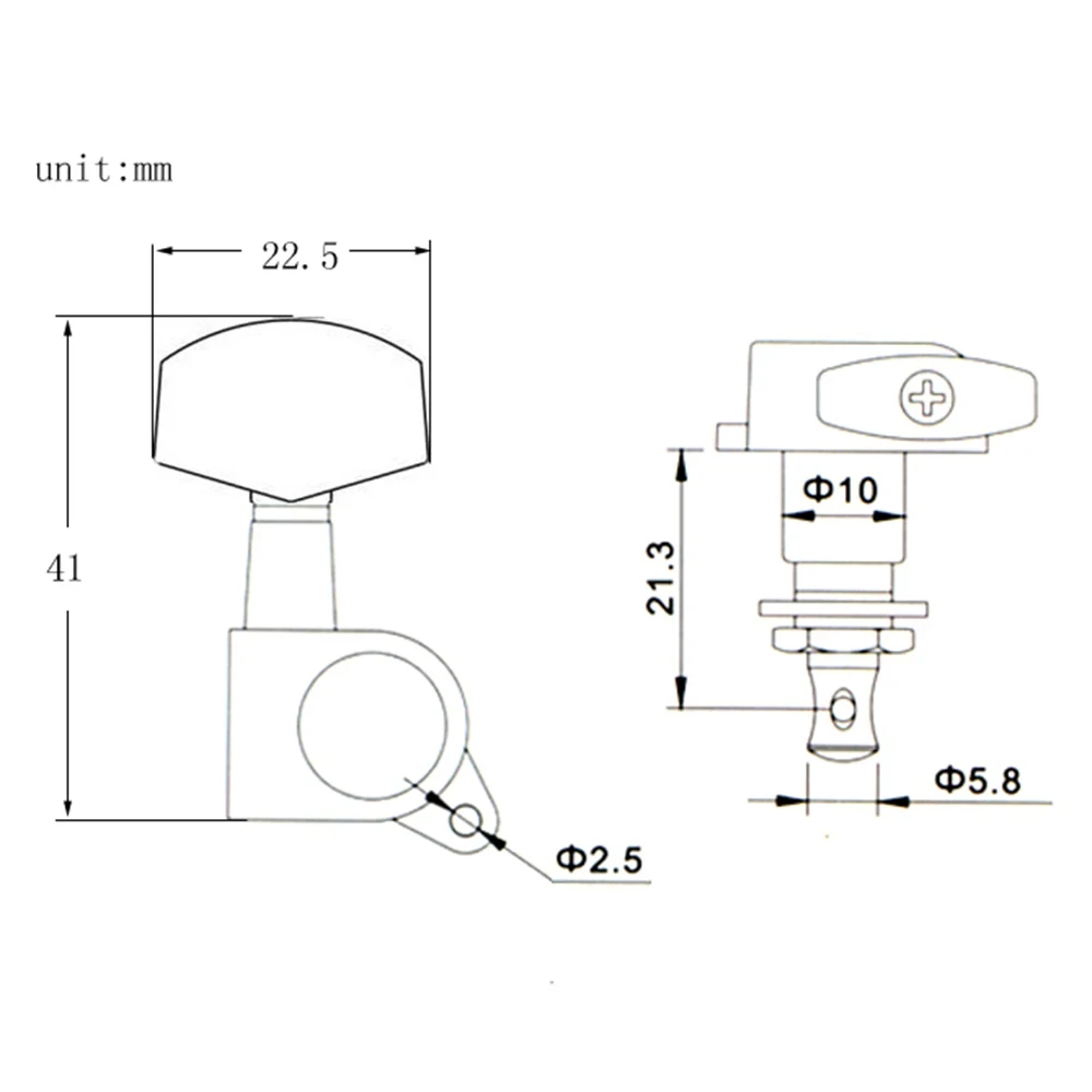 6 pçs selado guitarra cordas pegs afinadores de bloqueio 3l3r tuning pegs afinadores de cordas guitarra acústica elétrica afinador máquina cabeças botões