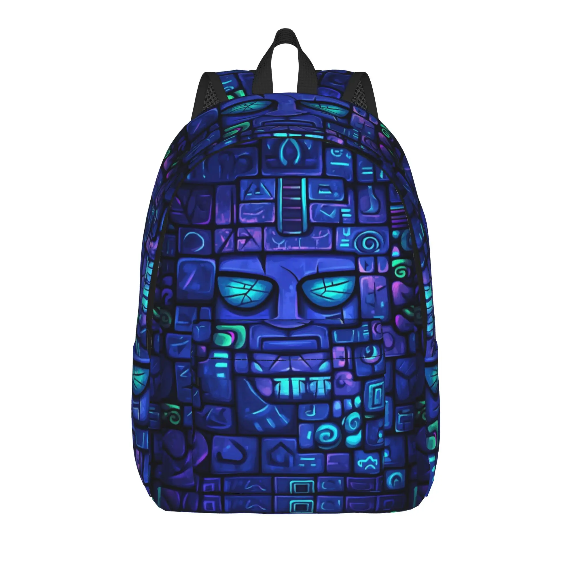 Tribal Chief Print Backpack  Hiking Backpacks Men Designer Breathable School Bags Leisure Rucksack