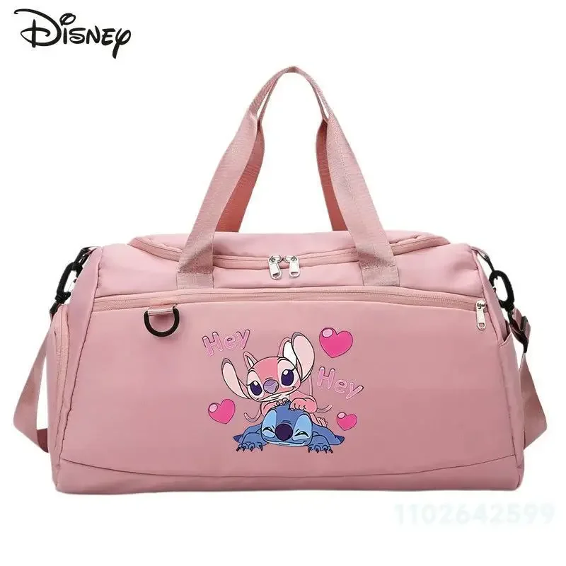 Stitch 2025 New Travel Bag Fashionable High Quality Dry Wet Separation Storage Bag Cartoon Versatile Large Capacity Luggage Bag