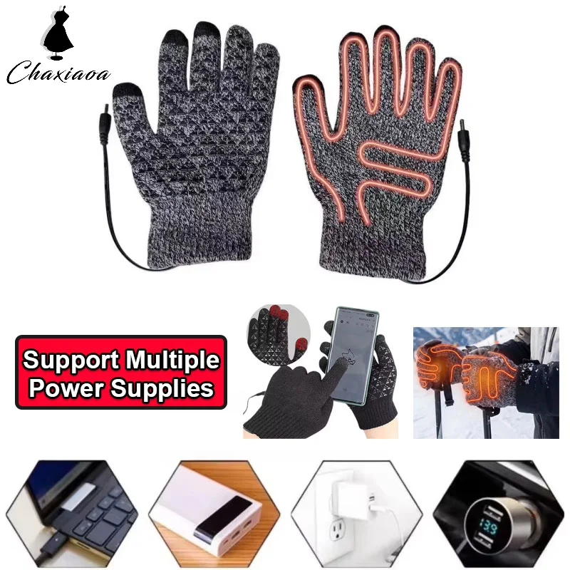 

Перчатки с USB-подогревом, перезаряжаемые, с сенсорным экраном, утепленные, для катания на лыжах, мотоцикла, езды на велосипеде, поездок на работу, зимних мероприятий на открытом воздухе