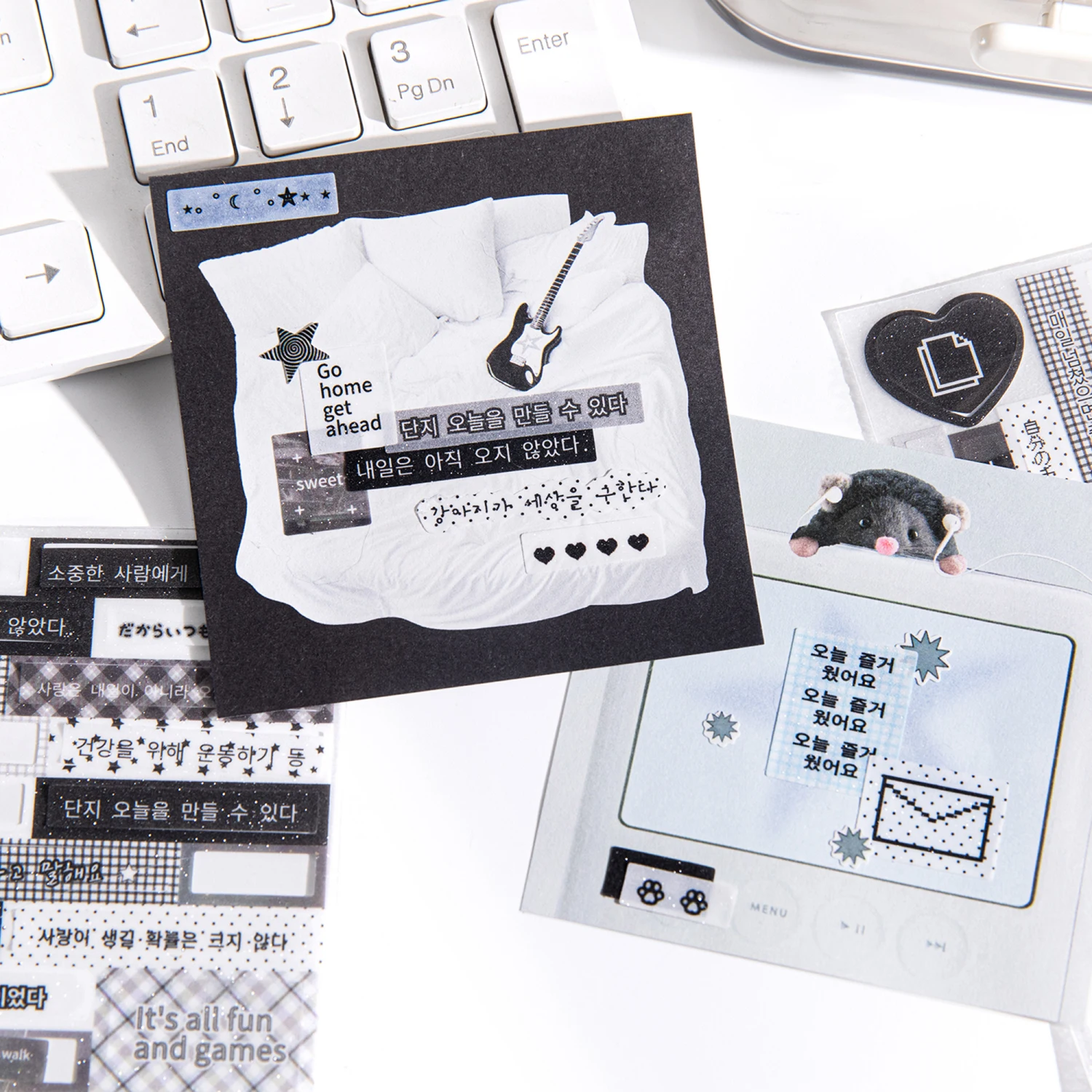 3 قطعة ملصقات اقتباسات تحفيزية لسكرابوكينغ والمجلات ، لألبوم الفن والحرف اليدوية ذاتية الصنع أدوات مكتبية مخططة للزينة #5