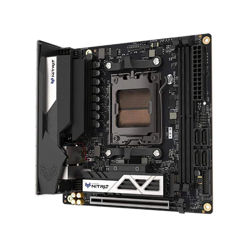 SAPPHIRE B650I ITX Motherboard AMD Ryzen 5 7600X AM5 2*16GB DDR5 Support WIFI6 2*M.2 SATA3.0 HDMI Tpye-C NITRO+ B650 Motherboard