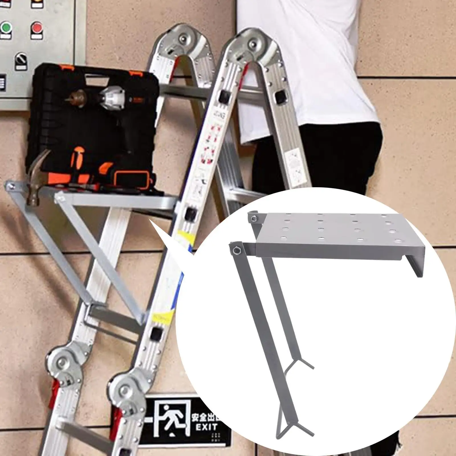 Ladder Work Platform Ladder Platform Accessory Heavy Duty Ladder Work Stand