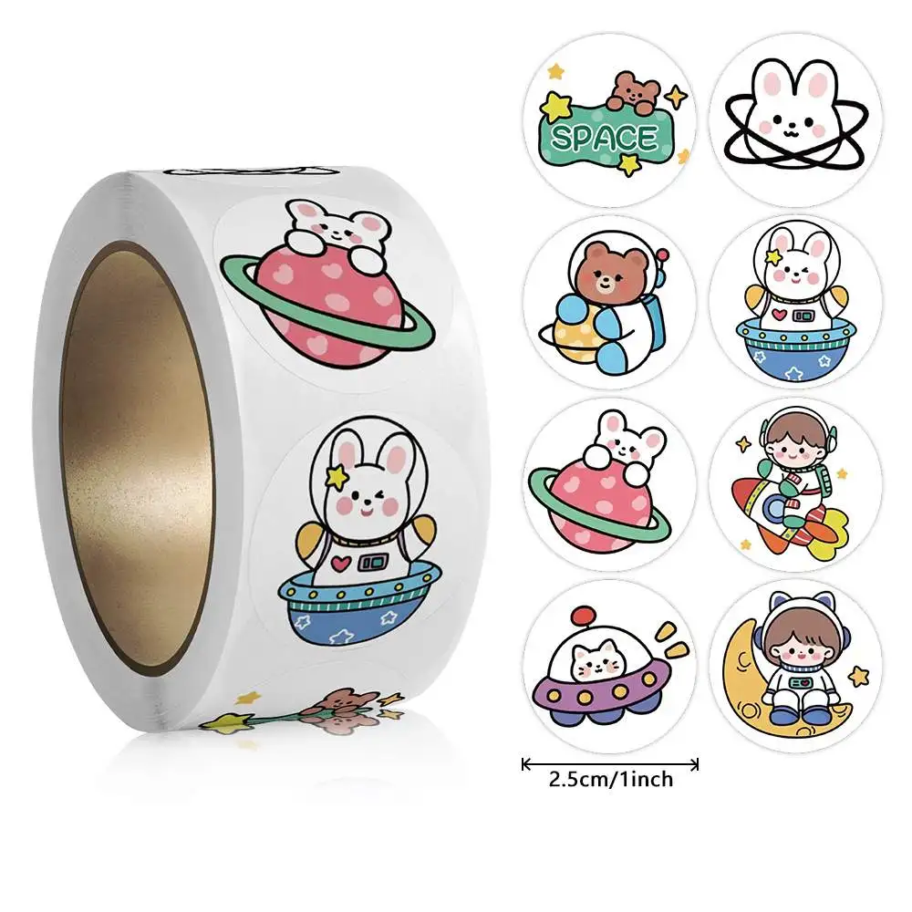 100-500 stuks cartoon dierenstickers leraar beloningsstickers voor kinderen, feestdecoratiesticker voor schoolklas thuis
