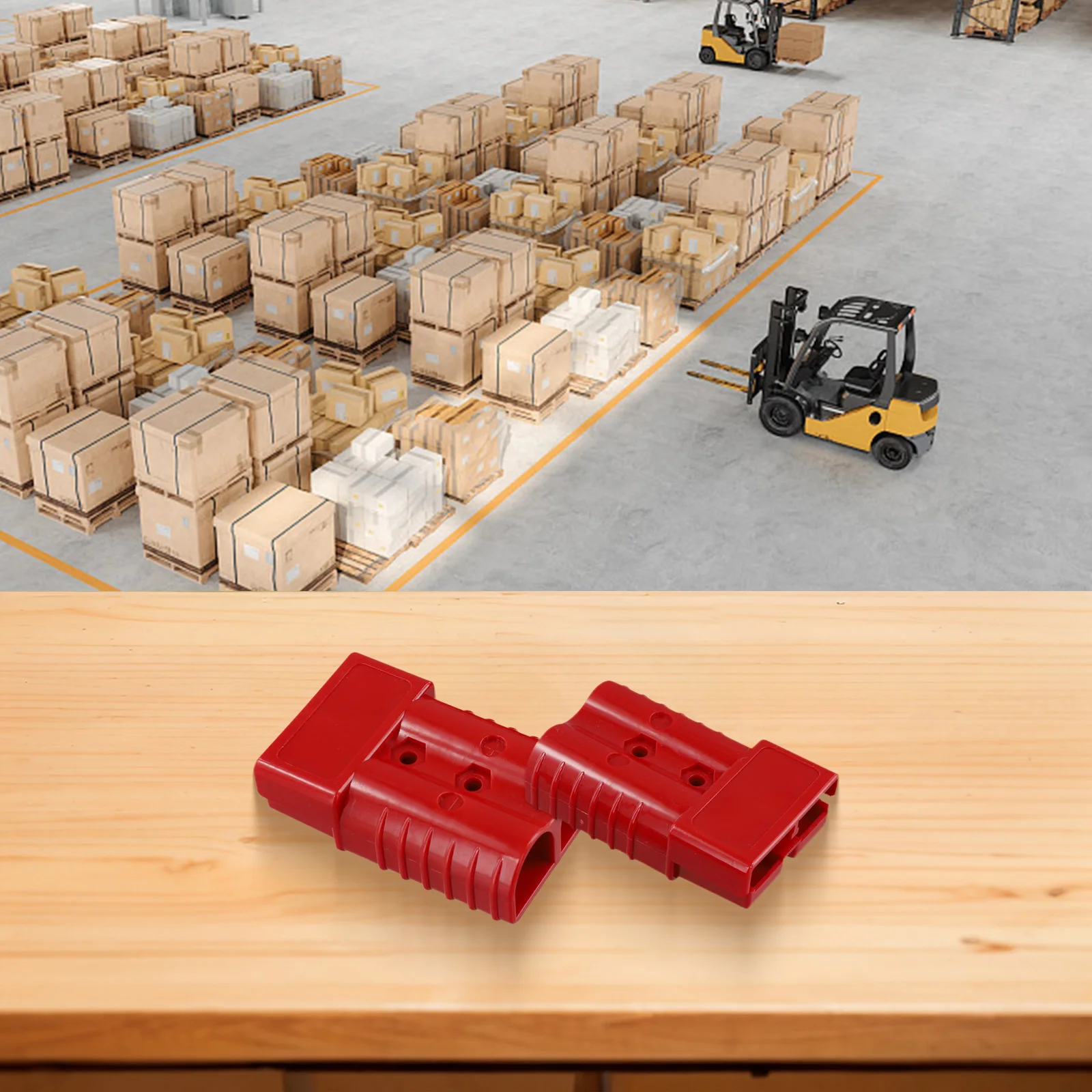 2PCS Reliable Forklift Battery Connectors with Silver Plated Contacts Designed for Industrial Use at High Temperatures