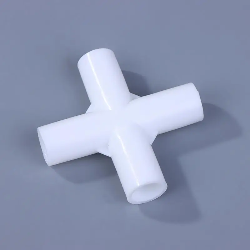 {MX} 10 Uds. Conector de tubo blanco de plástico de 12mm para tienda de campaña DIY, accesorio de junta fija, codo recto de 3/4 vías, junta de gancho para armario