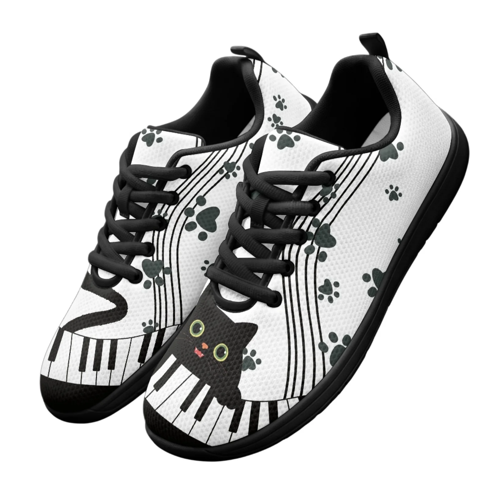 XIXIRIMIDO Music Cat Strappy Wide-Toed Shoes Women'S Casual Shoes Men'S Commuter Sneakers Outdoor Sport Shoes Breathable 36-46