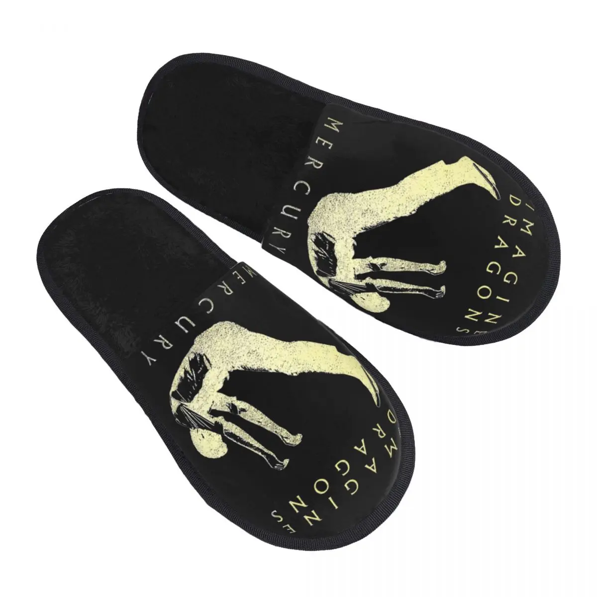 Mercury Golden Imagine Dragons Home Cotton Shoes Slippers Non-slip Soft Memory Foam Cotton Slippers Bedroom