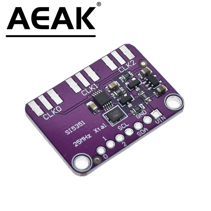 AEAK Si5351A DC 3V-5V CJMCU-5351 Si5351 I2C Clock Generator Breakout Board Module Signal Generator Clock 8KHz-160MHz For Arduino