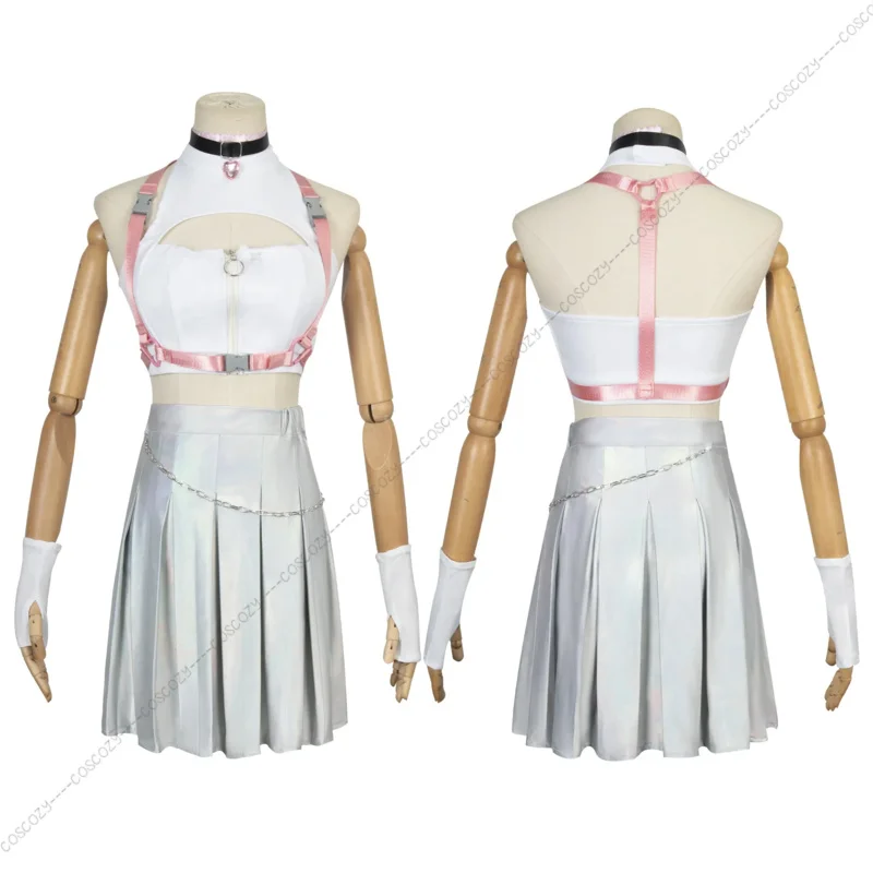 Nikke-女の子のための勝利の女神JKユニフォーム、アニメコスプレスーツ、ジャケット、スカート、帽子、手袋、ハロウィーンのコススーツ