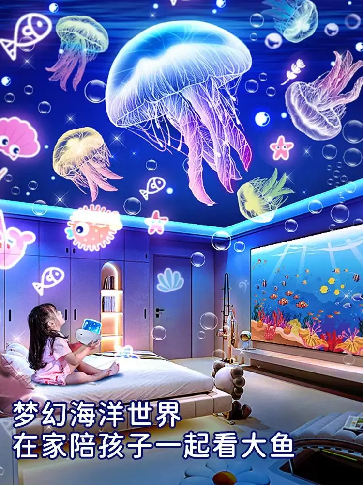 Rotating Starlight Projection Lamp Music Box Bluetooth Music Octave Box Dream Christmas Girl Child Gift