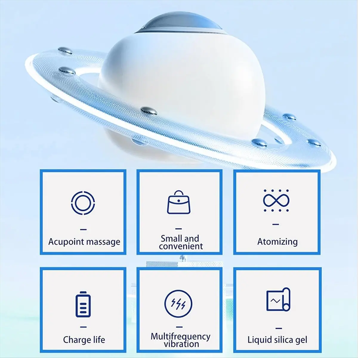 2026 جديد + بخاخ العين الاهتزاز مدلك العين ، البخار العين الجلد سبا رطبة الحرارة البخاخة المحمولة الكهربائية أداة تدليك العين الصغيرة