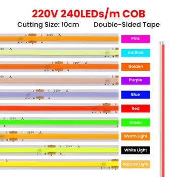 רצועת COB AC 220V 10 ס 10 best sales בלואטק - №3