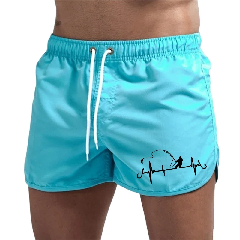 

Summer Men Casual Fashion Board Shorts High Quality Man Beach Quick Dry Shorts Daily Running Fitness Cycling Fishing Short Pants