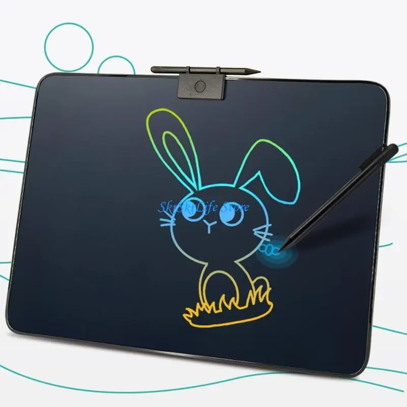 Prancheta infantil recarregável E65E com tela LCD 16,5 polegadas para viagens escolares casa