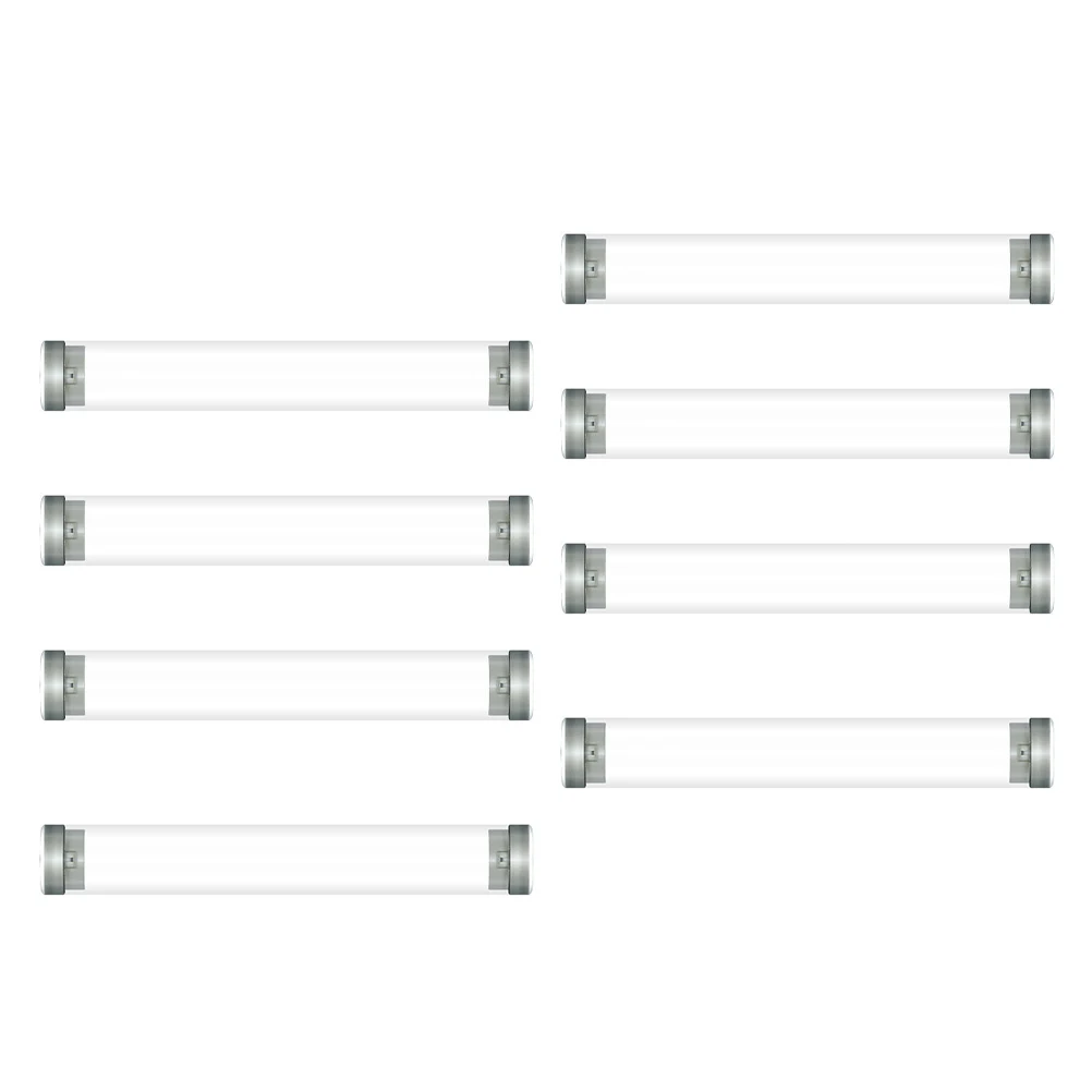 

8Pcs Ballpoint Pen Tube Box Plastic Cylindrical Pencil Case Storage Snap Buckle Student Gift Ballpoint Pen Tube Box