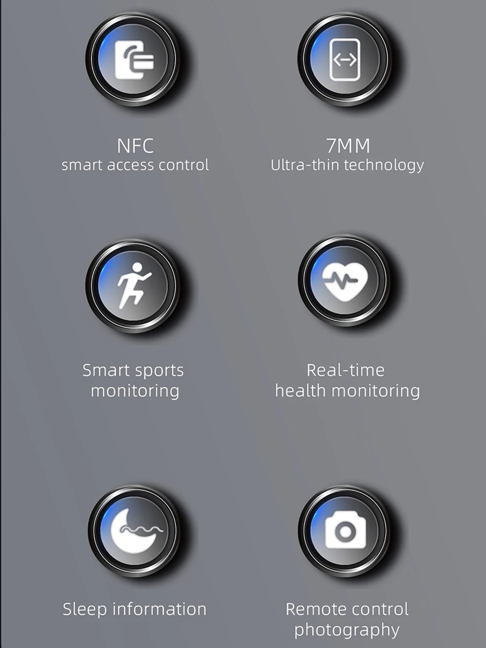 2025 New Ceramics NFC Smart Ring For Men Women 24H Health Monitor Gesture Control Multi-sport 5ATM Waterproof