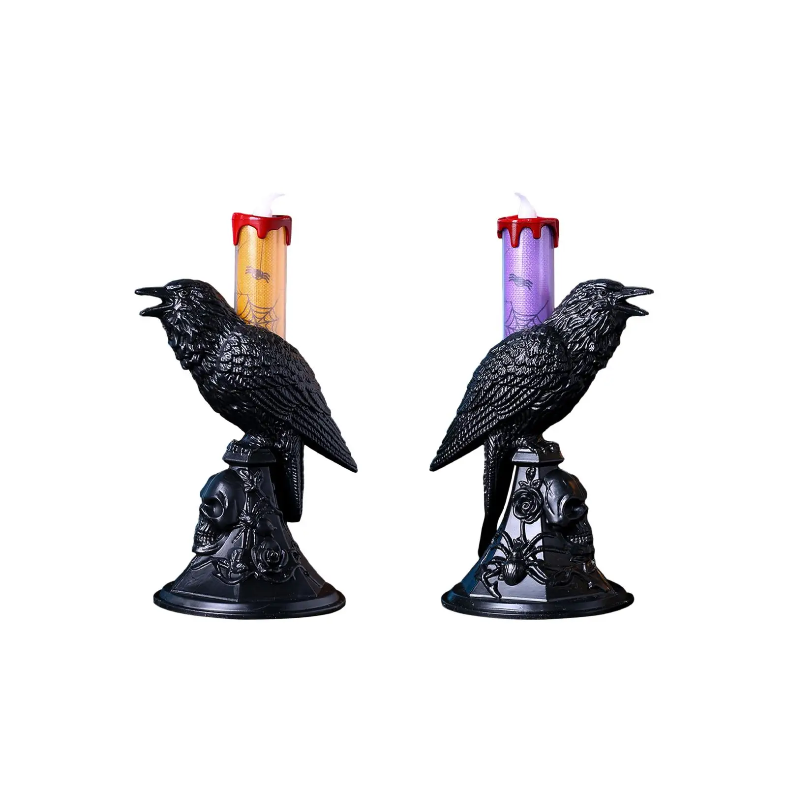 Halloween Candle Light Ornament Bright Flameless LED Candles Lights for Halloween Party Celebration Holiday Decoration