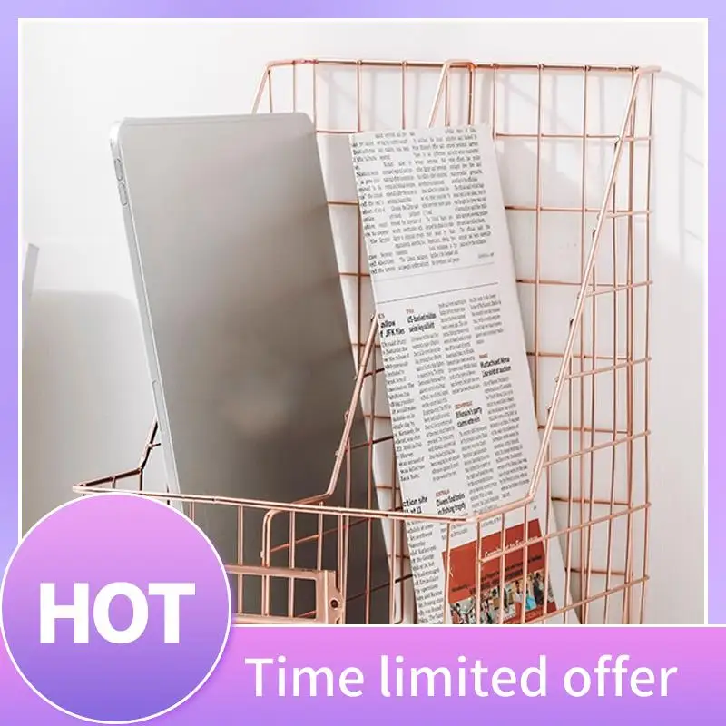 

B68A Настольный органайзер для спальни, канцелярские принадлежности, домашний офис, сетчатая книжная полка, держатель для файлов, стойка для журналов, управление