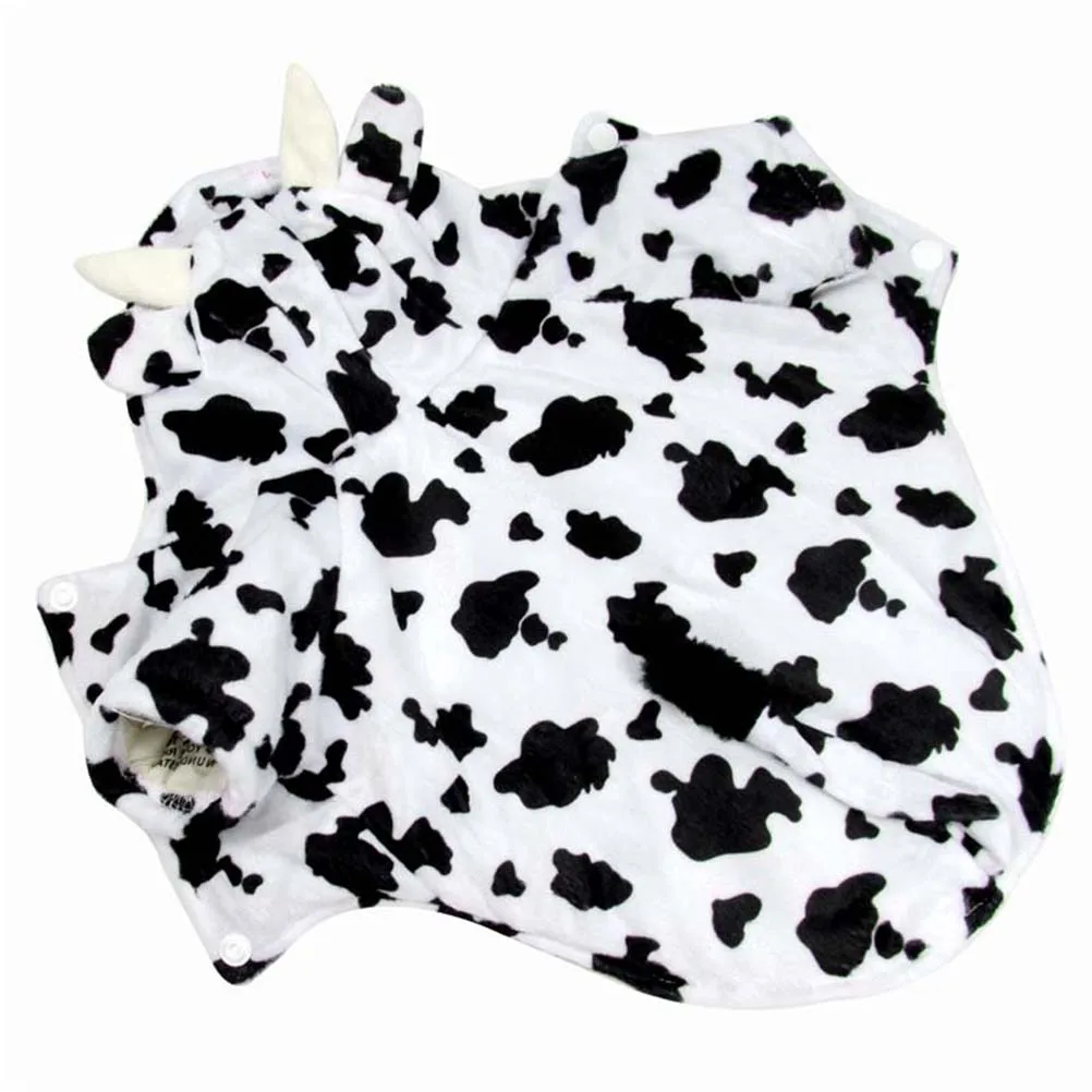 

Lovely Outfit Clothes Funny Party Clothes Apparel Halloween Cosplay Cow Modeling Dog Garment Decorative Costume Fashionable Pet