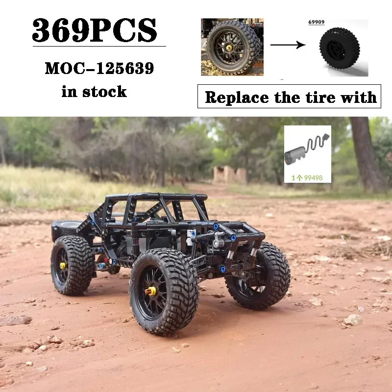 MOC-125639 Supercar RC 4WD Truck MOC-96673 2.0 Building Blocks DIY Building Blocks 369PCS Birthday Gift Kids Christmas Toy Gifts