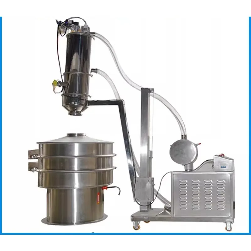 

Stainless steel vacuum feeder Fully automated industrial flour powder granular food feeding and suction batching conveyor