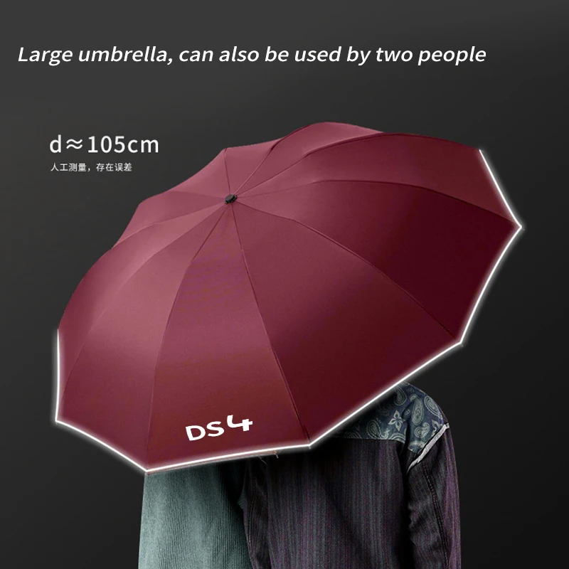 For DS DS3 DS4 DS5 DS5LS DS6 DS7 DS9 DS4S Car Fully Automatic Reflective Sun Umbrella Reverse Folding Sunshade Auto Accessories