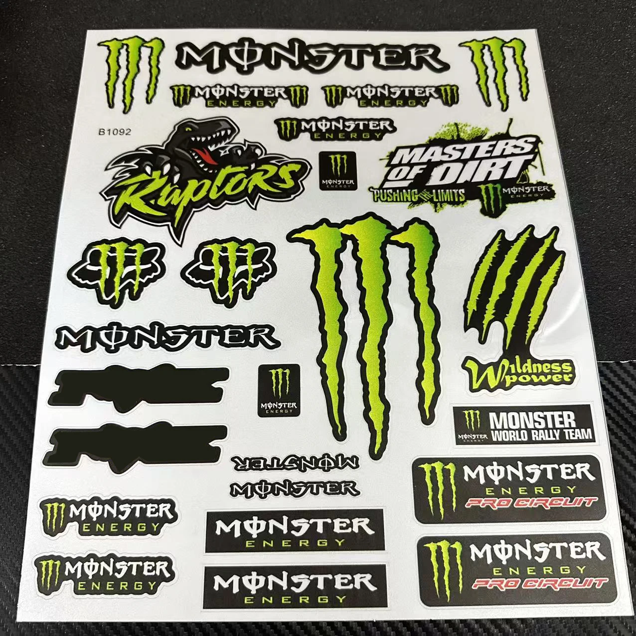 

Рождественский логотип Monster Energy, наклейки на мотоцикл, комплект наклеек на бак