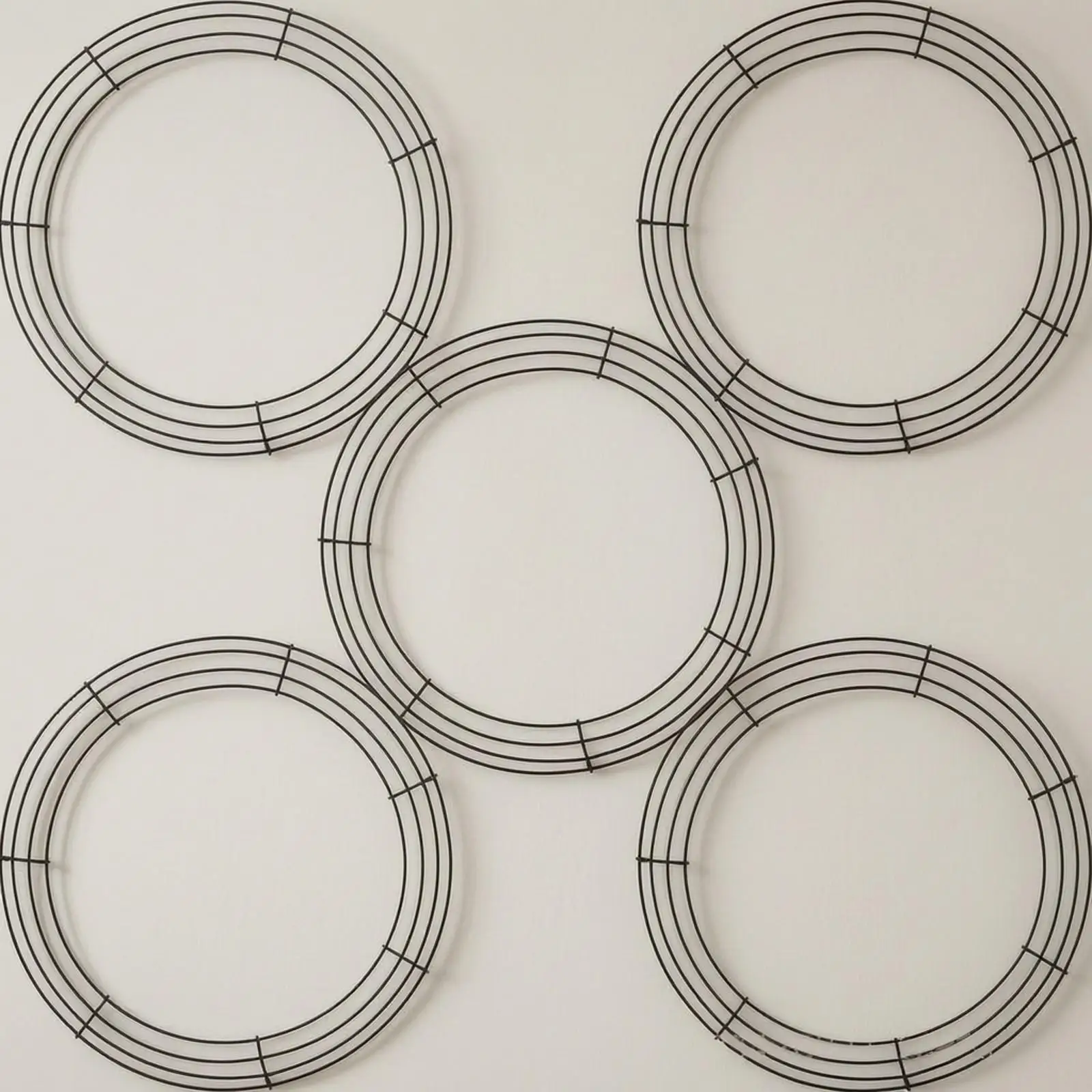 DIY Round Metal Wreath Frame | Smooth Sprayed Finish, Wire Wreath Frame, for Front Door