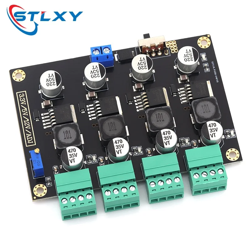 Stlxy LM-2596 Multi-Circuit Switching Power Supplies Module 3.3V 5V 12V ADJ Adjustable Voltage Output Power Modules