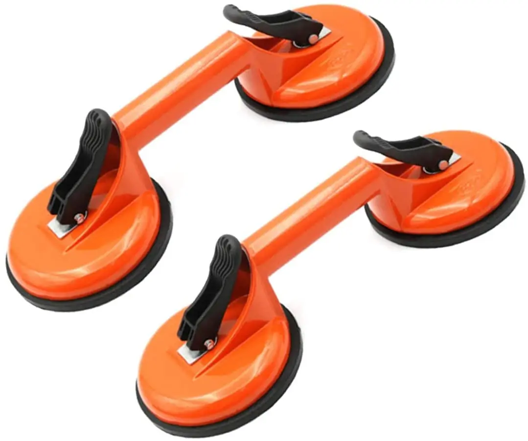 Glass Lifting Suction Cups Heavy Duty Vacuum Handle Holder to Lift Large Glass/Floor Gap Fixer for Tiles Mirror Granite Lifting