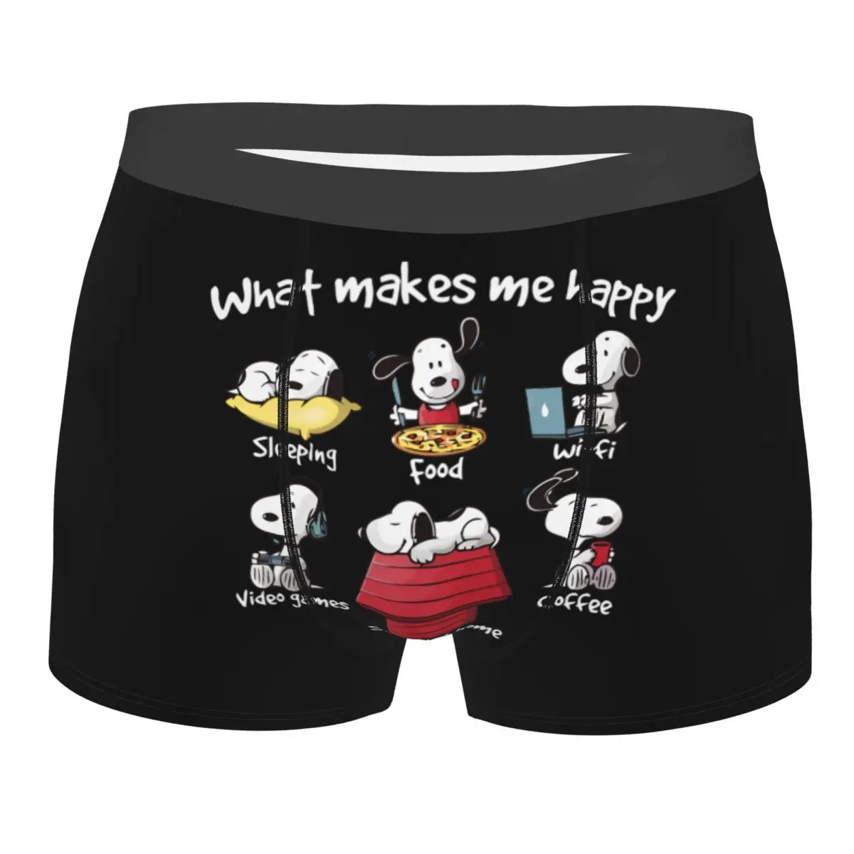 

Custom Male Cool Cute Cartoon Snoopy Men Underwear Boxer Briefs Stretch Shorts Panties Underpants