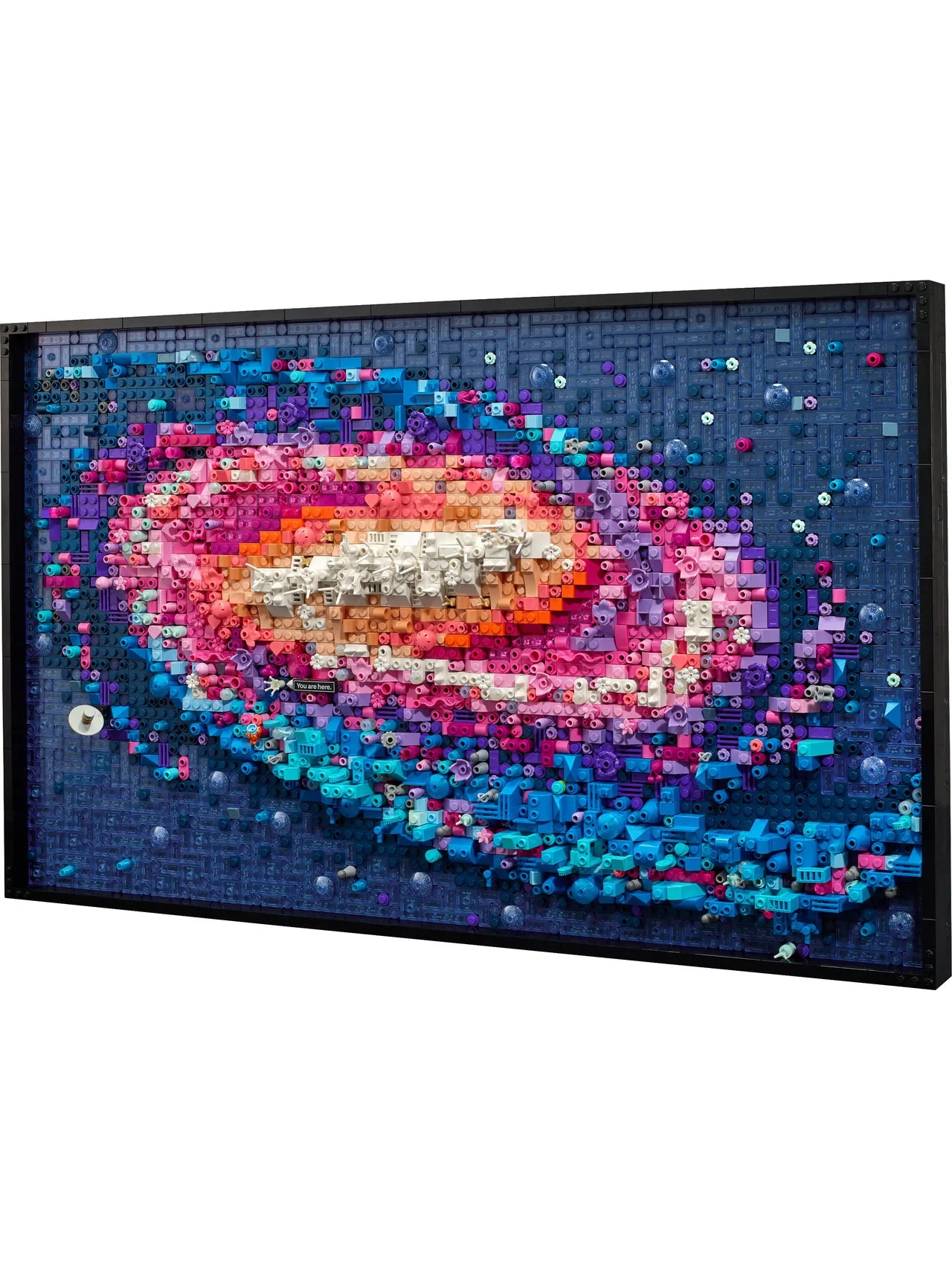مجموعات مكعبات بناء جدارية فنية ثلاثية الأبعاد من The Milky Way Galaxy متوافقة مع جزيئات Lego مناسبة لهدايا عيد الميلاد 31212 #2