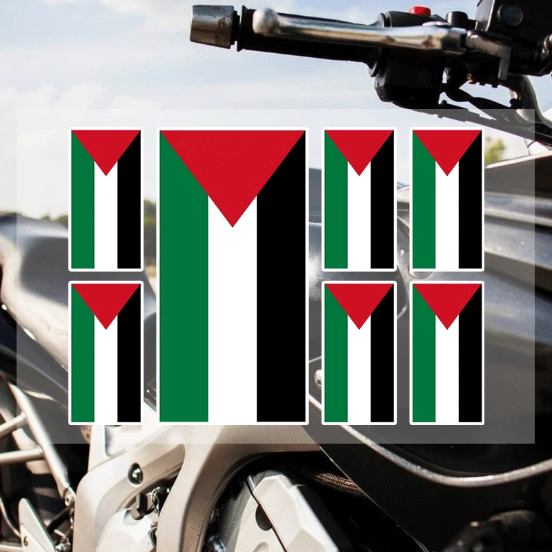 P-Palestine Karte Aufkleber Neue Motorrad Aufkleber Aufkleber Tank Aufkleber Logo Gold Emblem Wasserdicht Dekor