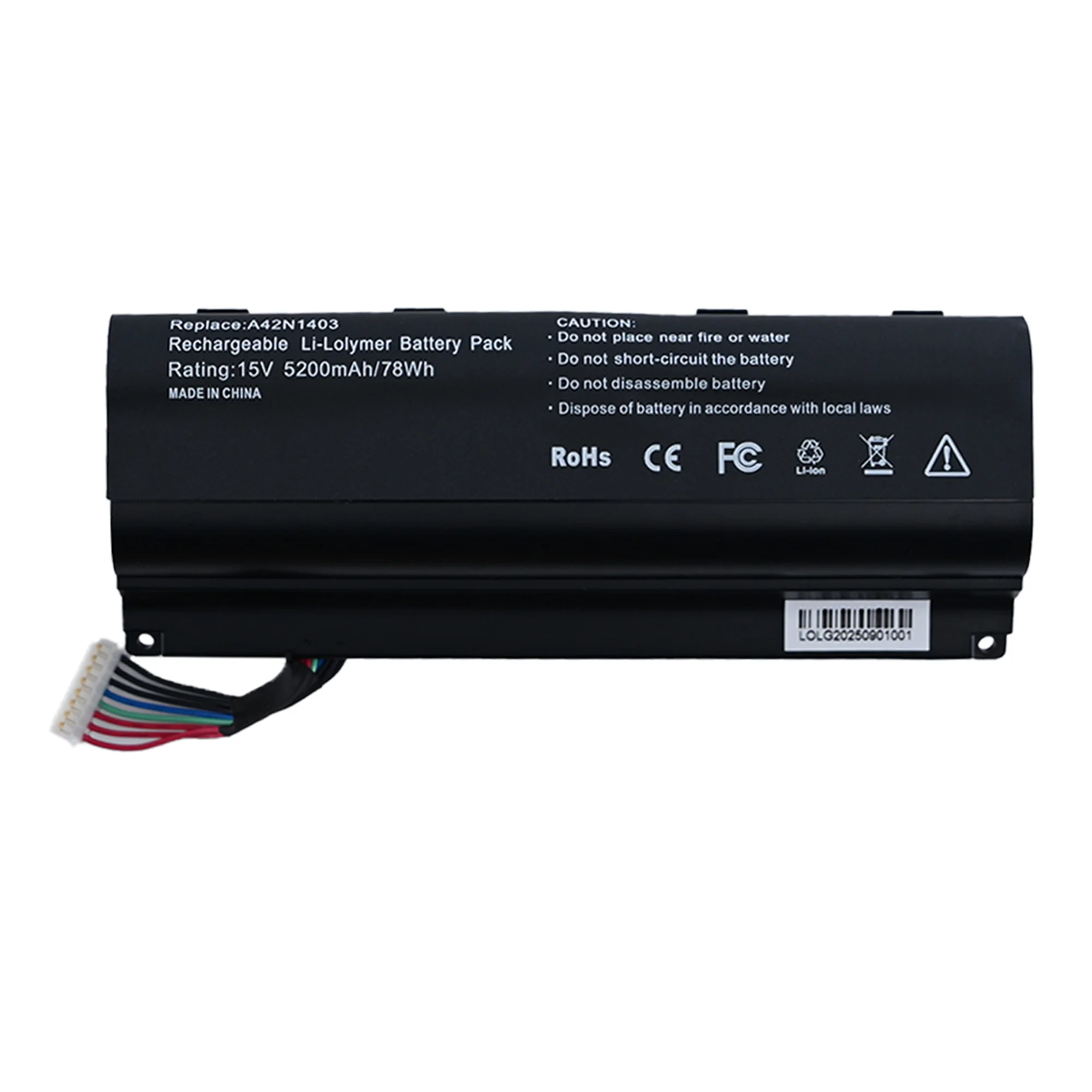 Brand New Original A42N1403 15V 88Wh Laptop Battery for ASUS ROG G751JL G751JM G751JT GFX71JM A42LM9H A42LM93