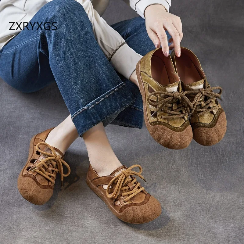 zxryxgs-2026-sandalias-de-cuero-perforadas-para-mujer-zapatillas-vulcanizadas-calzado-informal-transpirable-y-comodo-zapatos-de-moda