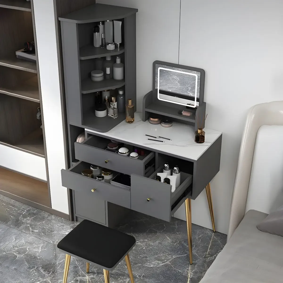 

Dresser Mirrored Furniture Dressing Table For Bedroom Dressing Table Designs Storage Wooden Makeup Dressing Table