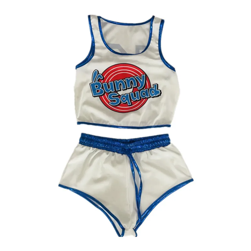 ชุดคอสเพลย์ Lola Bunny ชุดแฟนซี Lola Bunny กระต่ายสาวเซ็กซี่ ชุดบาสเก็ตบอล สำหรับผู้หญิง วันฮาโลวีน สำหรับผู้ใหญ่