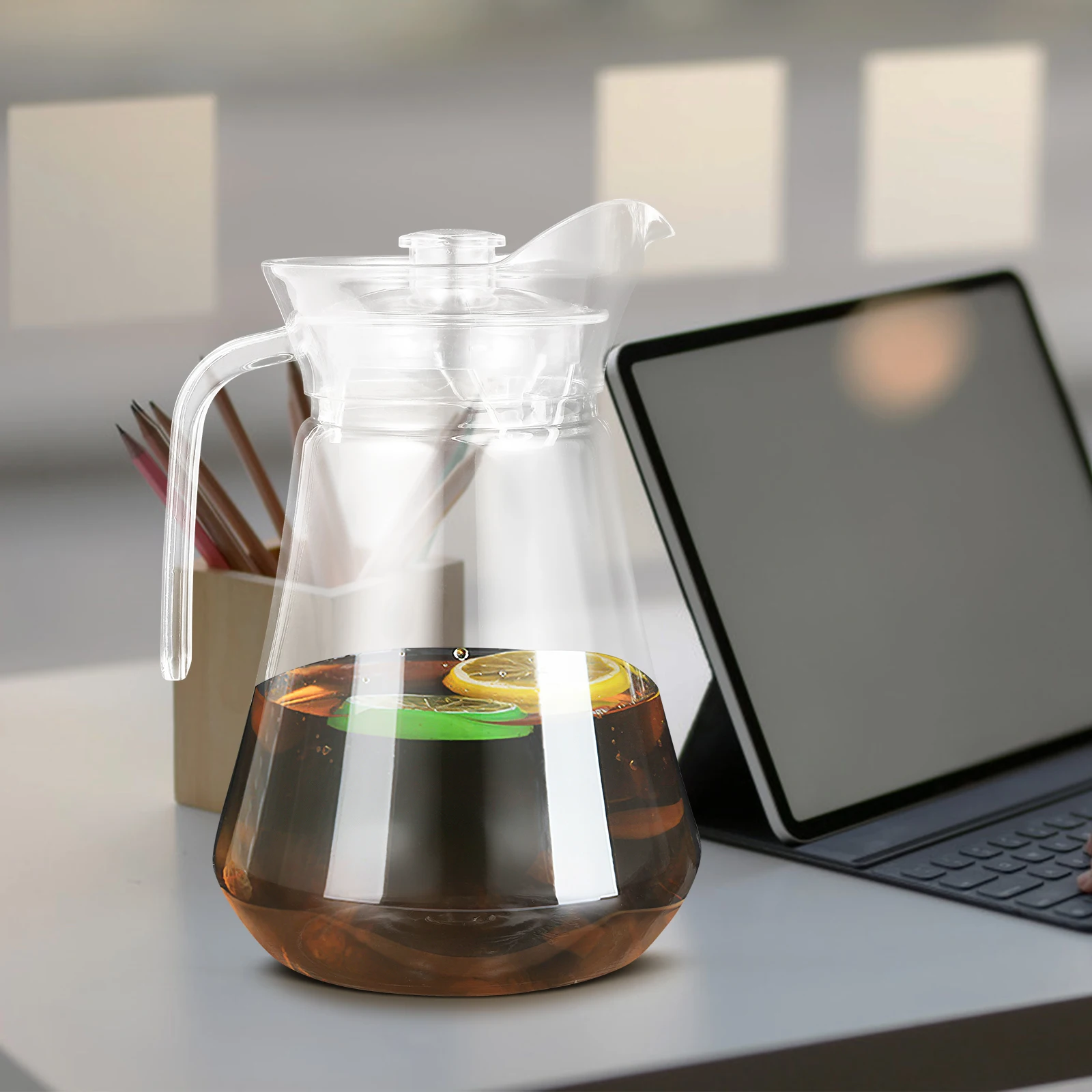 

Practical Beverage Kettle Large Capacity Cold Storage Water Jugs Premium PC Safe Transparent Kitchen Bar Use Household