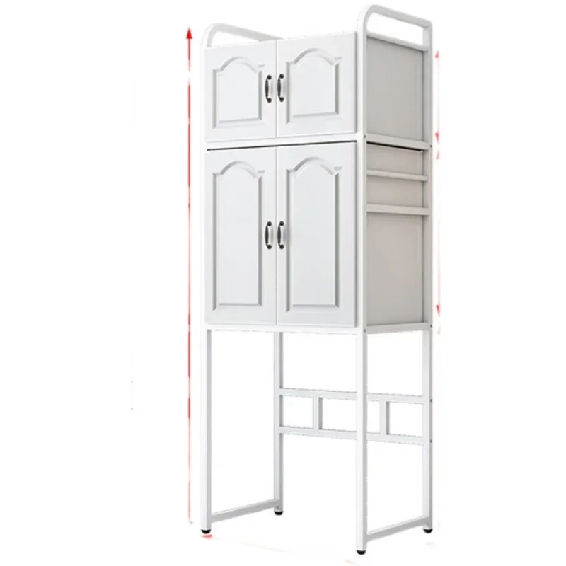 

Shelf rack Floor-to-ceiling balcony Bathroom storage rack With cabinet Roller pulsator Storage Above storage