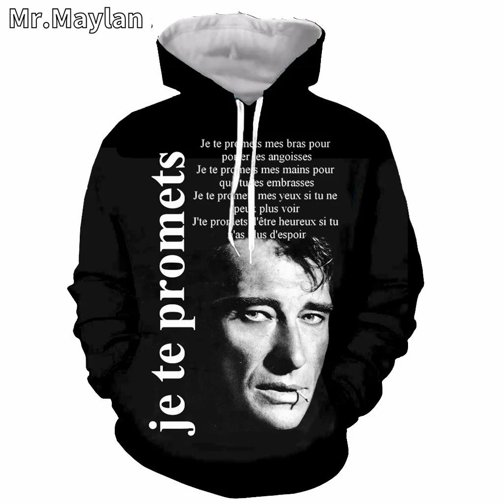 Rock Johnny Hallyday 3D Printed Jacket Men/women Casual Streetwear Hoodies Boys Hip Hop Hood Sweatshirts Mens Hipster Clothes-88