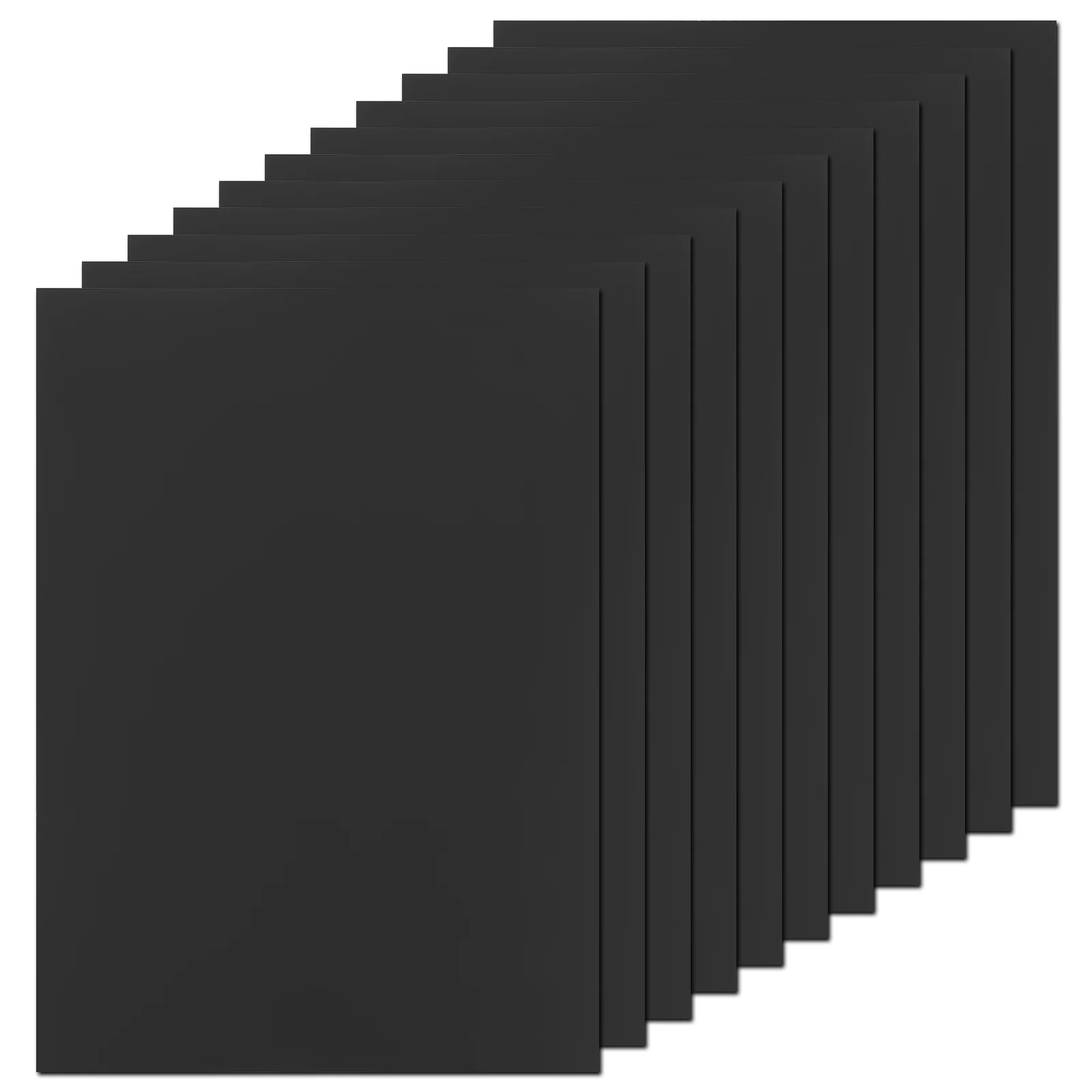 

20 Sheets Black Cardboard White Cardstock Blank Papers for Print Business DIY Material