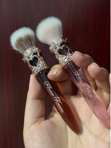 Flower Knows Sweetie Bear Collection round Blush Brush Soft Gentle Application Makeup Tool