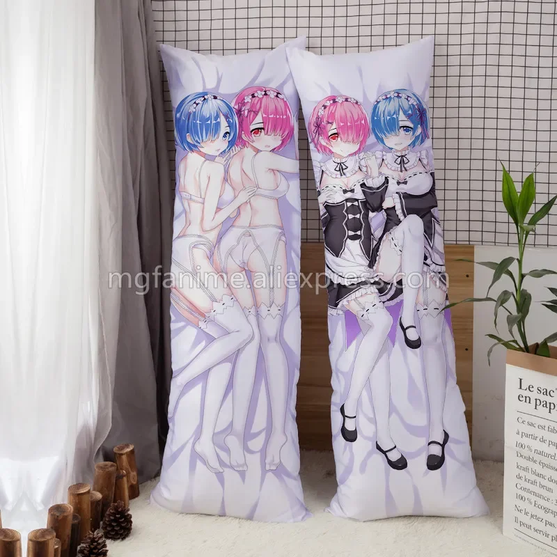 

Life In A Different World From Zero GL Anime Body Pillow CaseHugging Body Pillow Case Rem&Ram