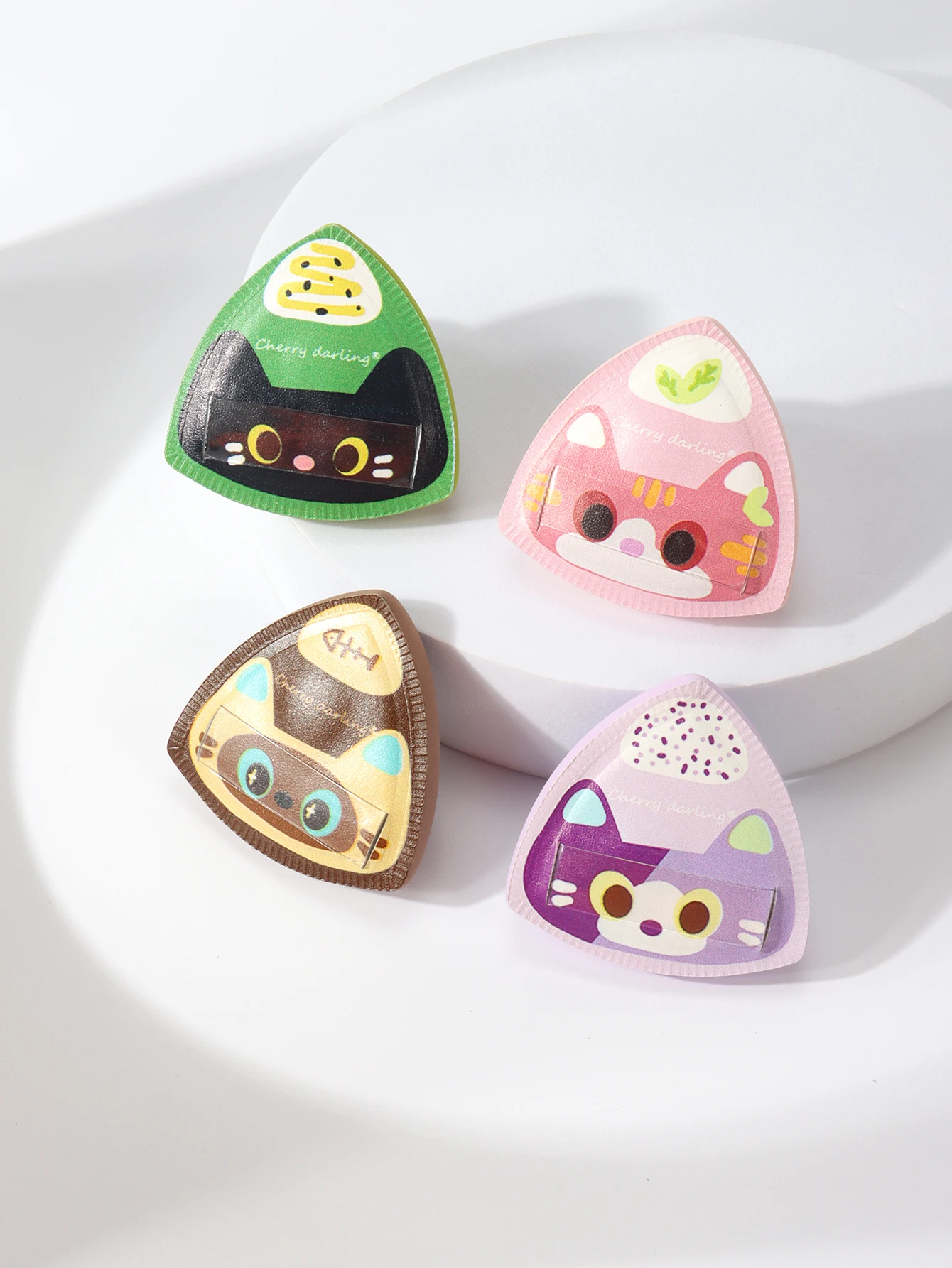 2-4-6 pezzi soffio di polvere di nuvola di gatto con sfera di riso, spugna per trucco per fondotinta a doppio uso asciutta e bagnata senza lattice, adatta a tutti i tipi di pelle