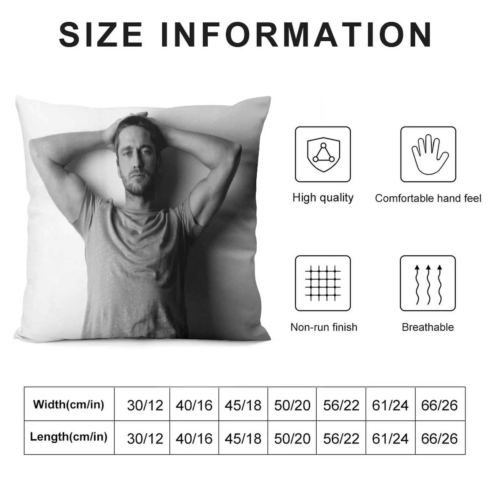 Gerard Butler Throw Pillow Decorative pillow case Pillowcases For Pillows Christmas Covers Pillowcase pillow