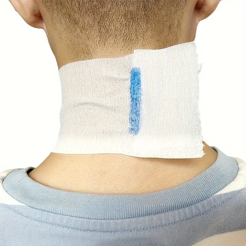 Disposable Barber Neck Strips Hairdressing Stretchy Neck Paper Wrap Barber Accessories for Salon Barber Shop Hair Cutting